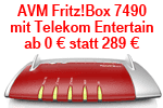 AVM FritzBox 7490 mit Telekom Vertrag ab 0 €